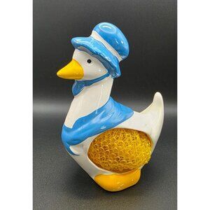 Vintage Giftco Country Goose or Duck Decorative Sponge Holder Made in Taiwan